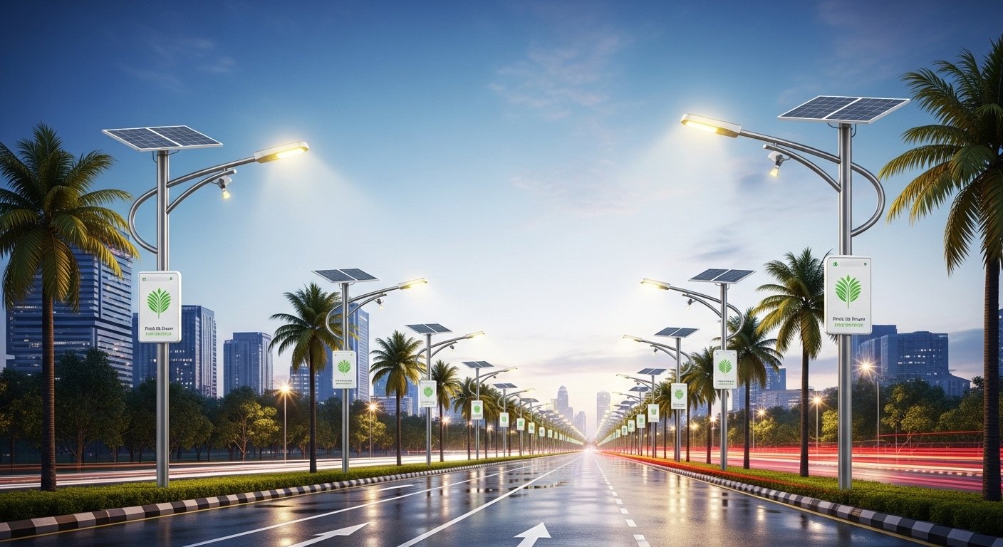 Self Cleaning Street Lights Palm Oil