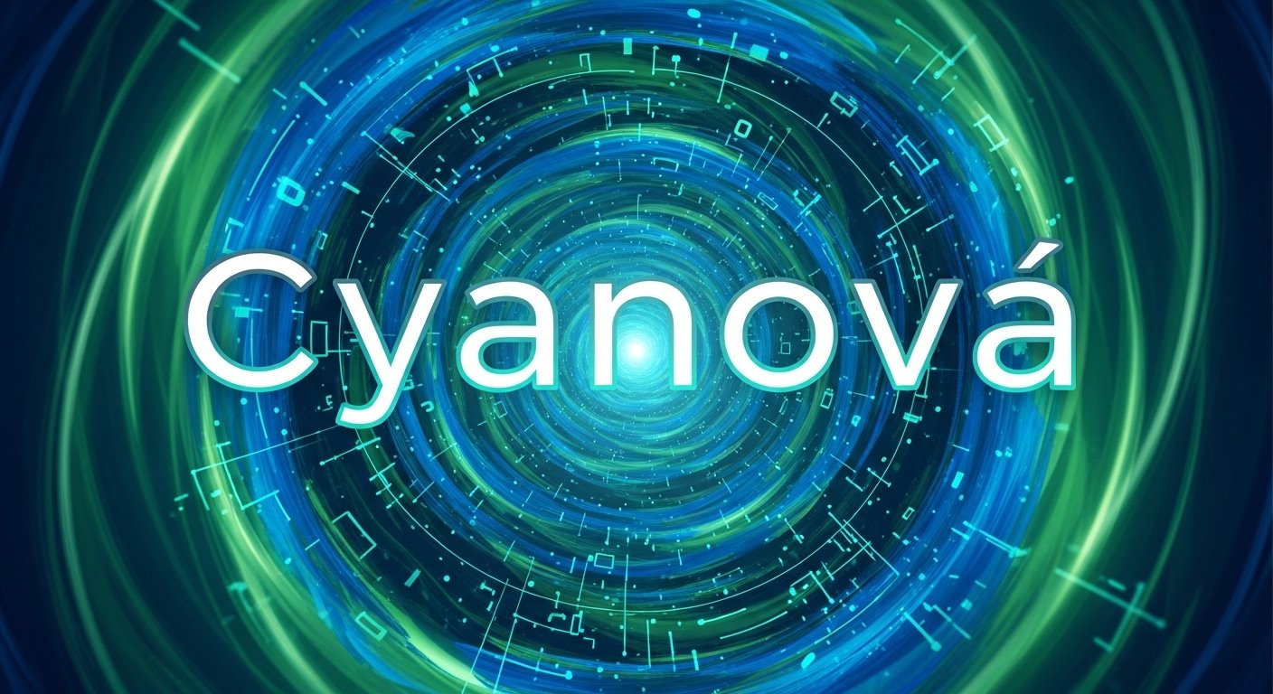 cyanová