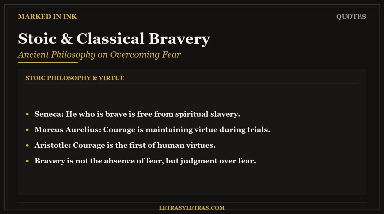 Stoic and Classical Bravery - Ancient philosophy on courage