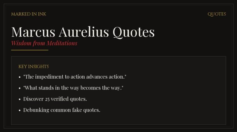Marcus Aurelius Quotes