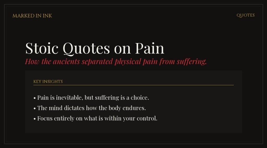 25 Stoic Quotes on Pain to Help You Endure Hardship - Word origins and historical etymology guide
