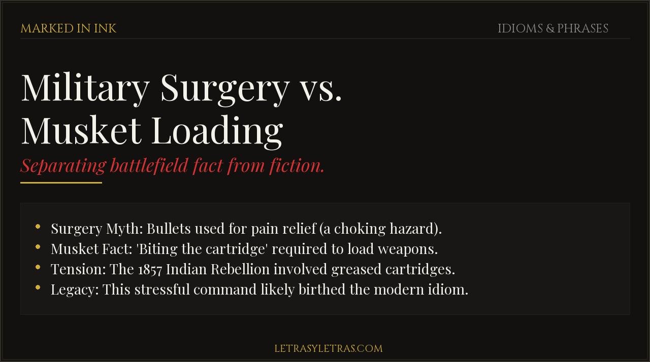 Military surgery vs musket loading