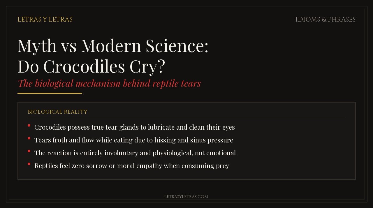 Myth vs Modern Science: Do Crocodiles Cry?