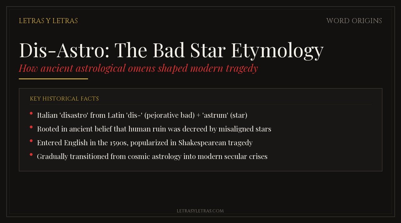 Dis-Astro: The Bad Star Etymology