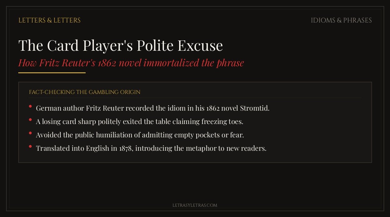 The Card Player's Polite Excuse