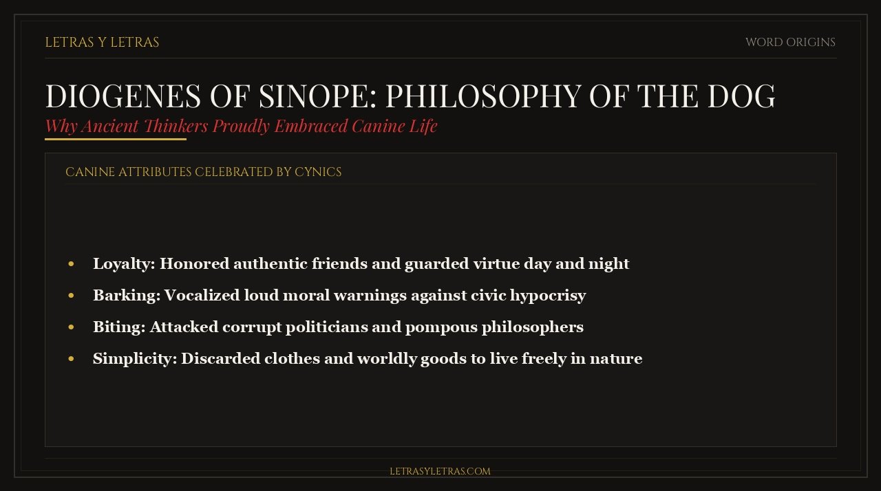Diogenes and the Philosophy of the Dog