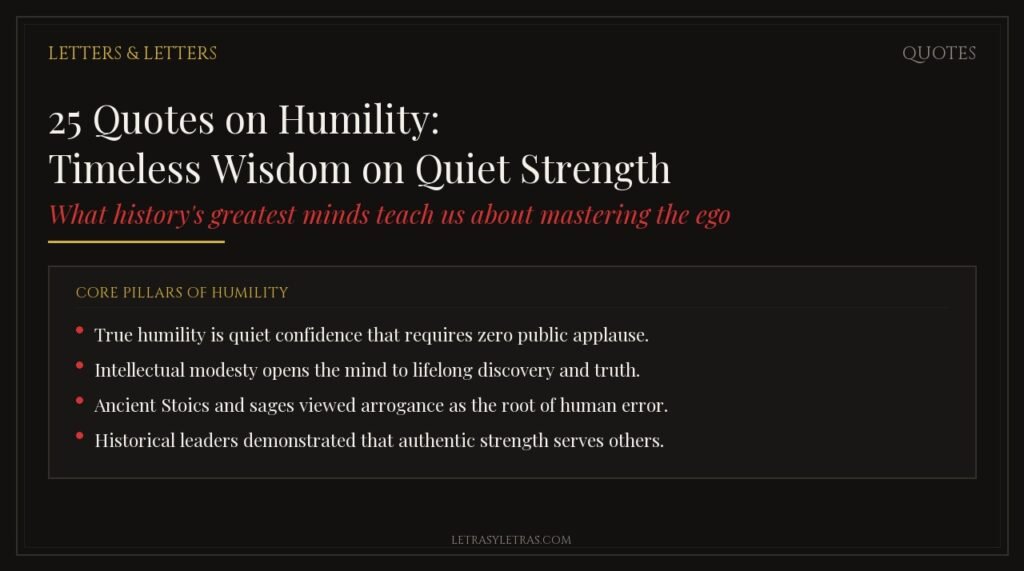 Collection of quotes on humility