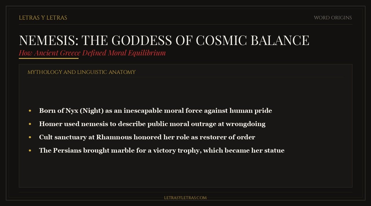 Nemesis Goddess of Cosmic Balance