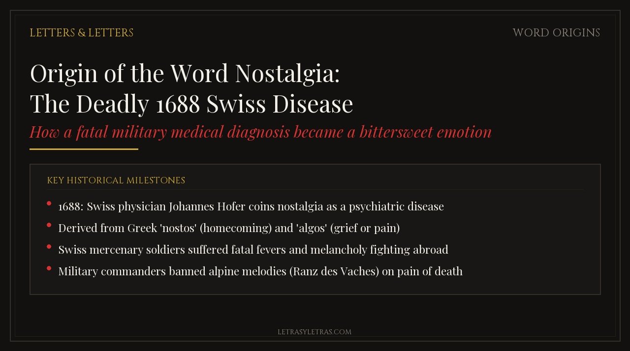 Featured Card for Origin of the Word Nostalgia