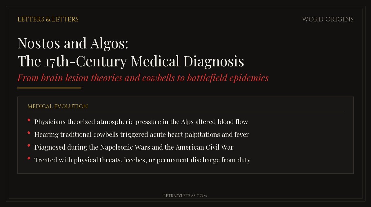 Nostos and Algos: The 17th-Century Medical Diagnosis