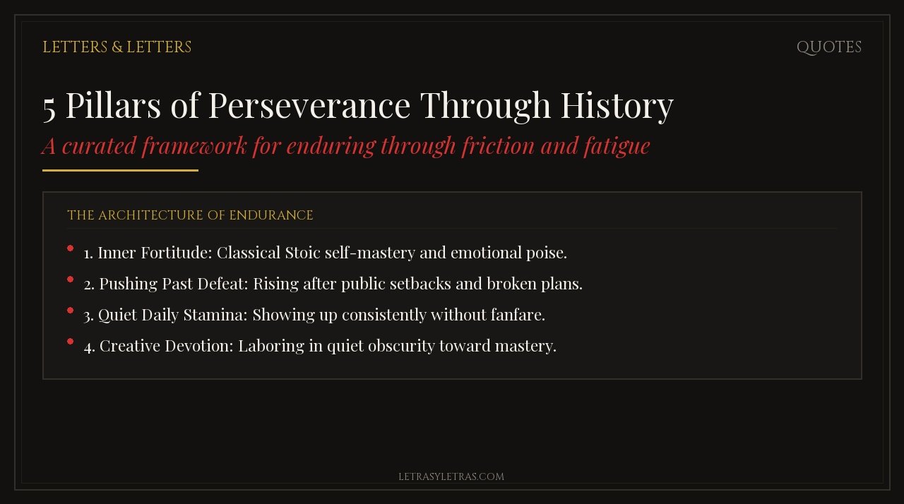 5 Pillars of Perseverance Through History