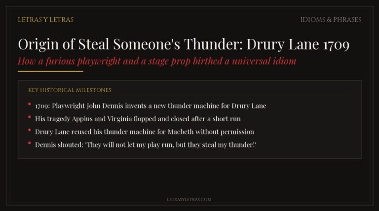 Featured Card for Origin of the Phrase Steal Someone's Thunder
