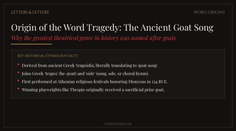 Featured Card for Origin of the Word Tragedy