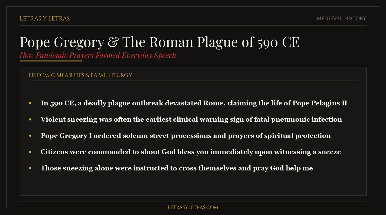 Pope Gregory and the Roman Plague of 590 CE