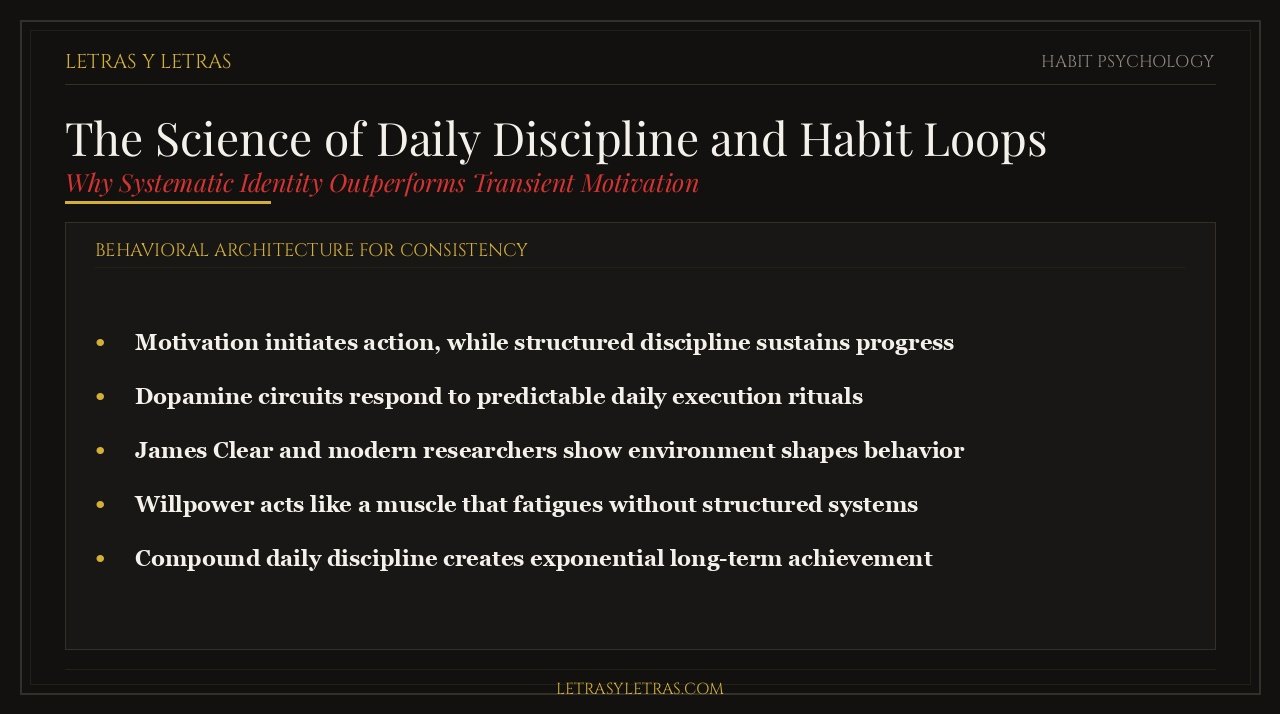The Science of Daily Discipline and Habit Loops