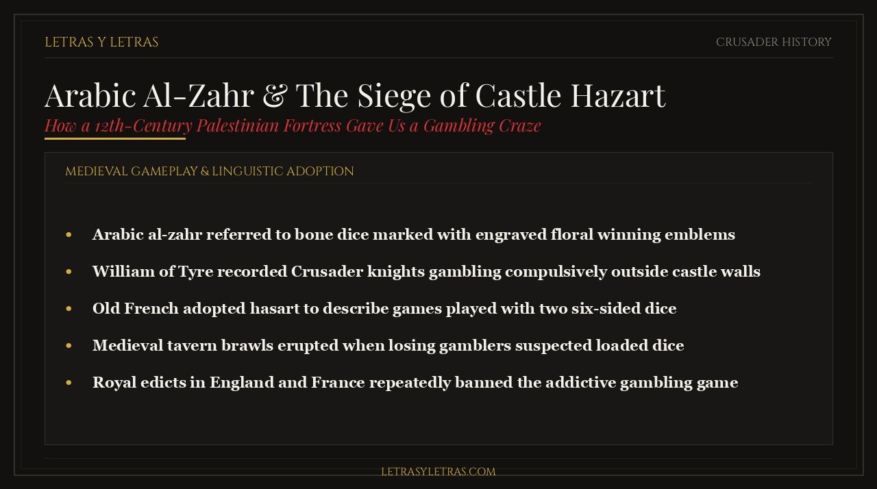 Arabic Al-Zahr and The Siege of Castle Hazart