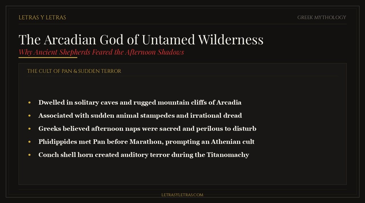 The Arcadian God of Untamed Wilderness
