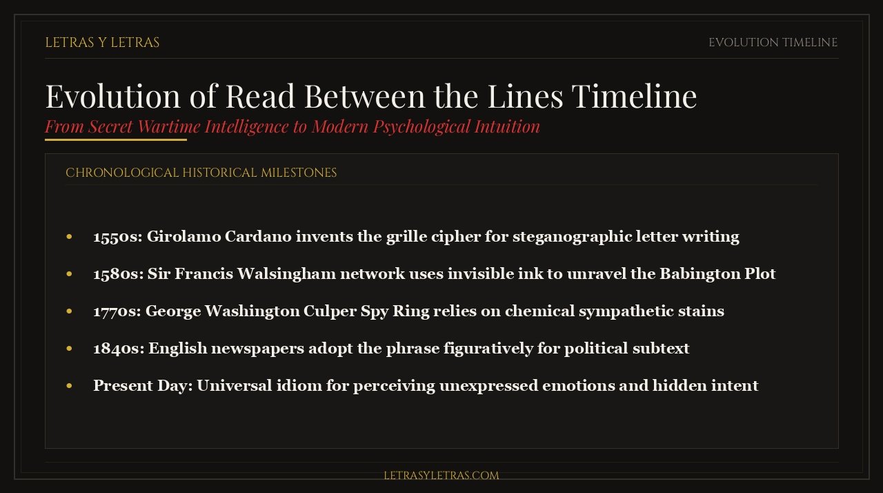 Evolution of Read Between the Lines Timeline