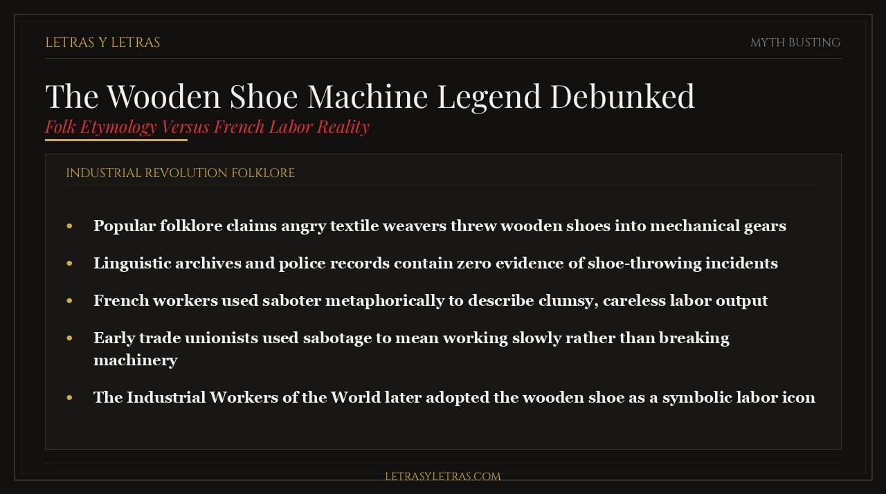 The Wooden Shoe Machine Legend Debunked