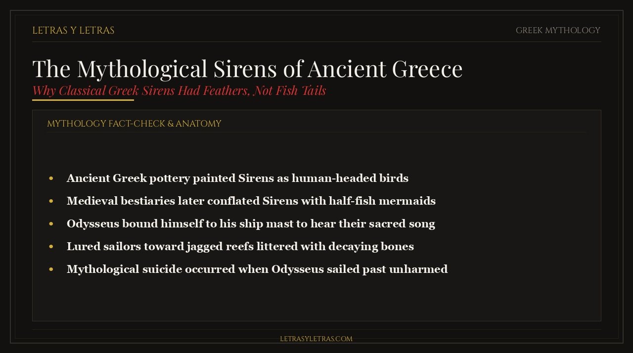 The Mythological Sirens of Ancient Greece