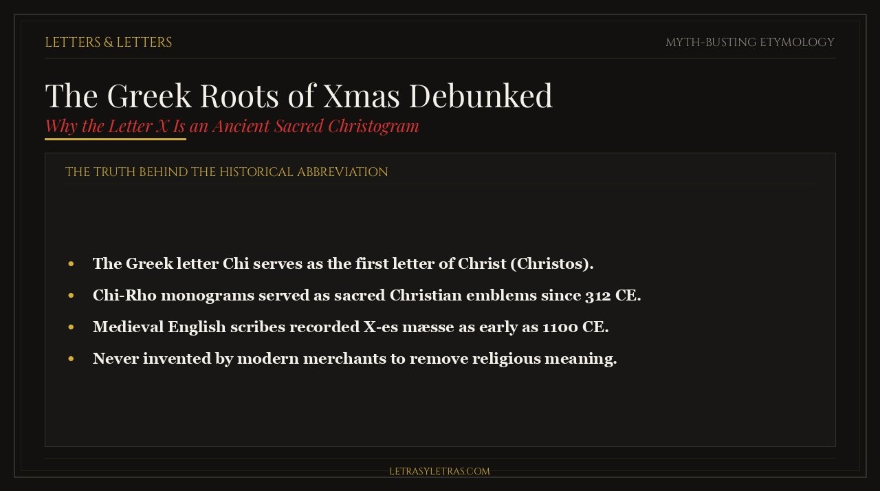 The Greek Roots of Xmas Debunked Infographic