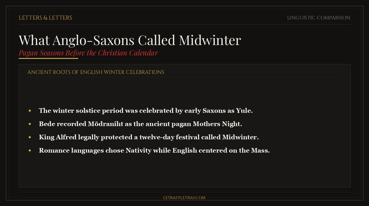 What Anglo-Saxons Called Midwinter Timeline Card